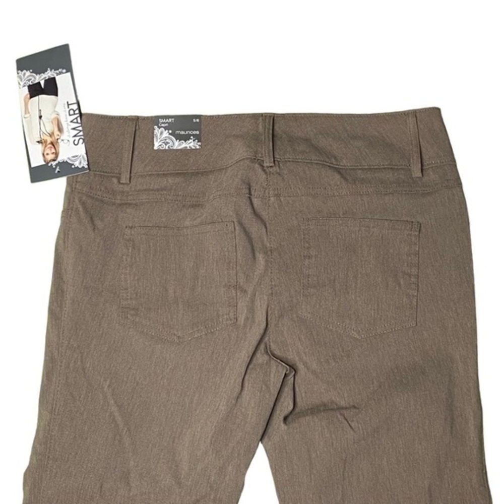 Maurices Smart Trouser Capri Pants Taupe Business Career Casual Dress Size 5 6 - Picture 6 of 16